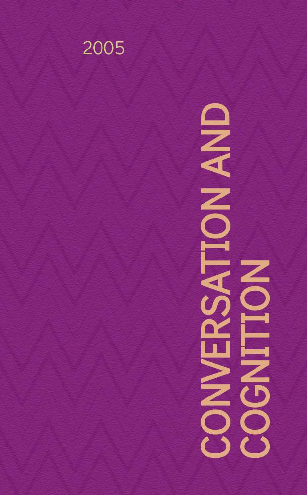 Conversation and cognition = Речевое общение и познание