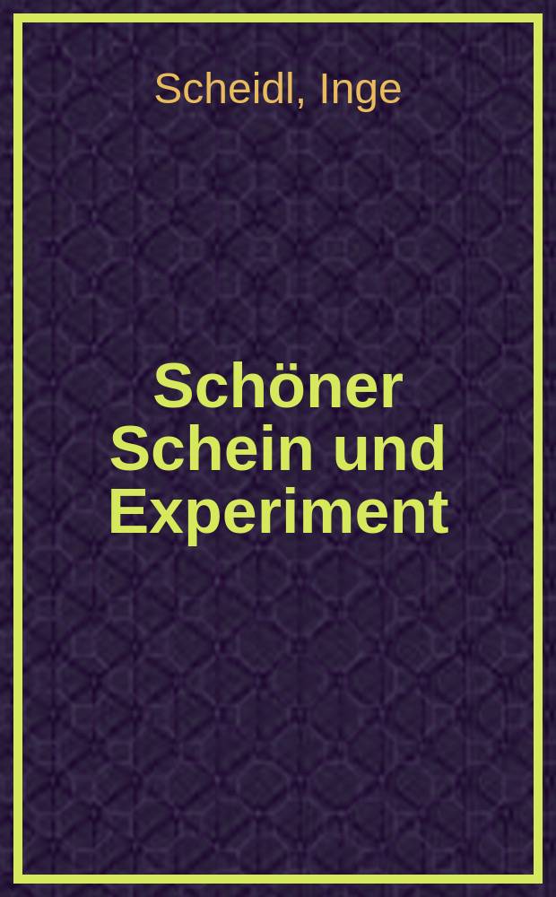 Schöner Schein und Experiment : katholischer Kirchenbau im Wien der Jahrhundertwende = Прекрасное сияние и эксперимент. Католическая архитектура в Вене на рубеже стлетия