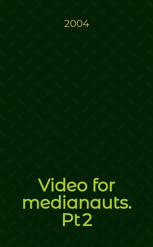 Video for medianauts. Pt 2