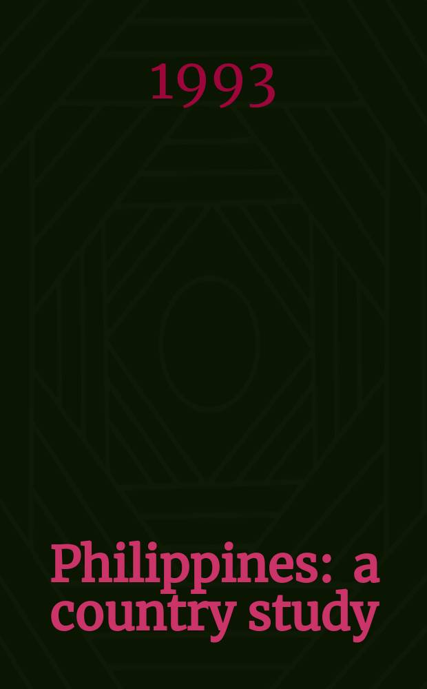 Philippines : a country study : research completed June 1991 = Филиппины