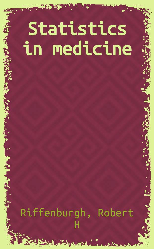 Statistics in medicine = Статистика в медицине.
