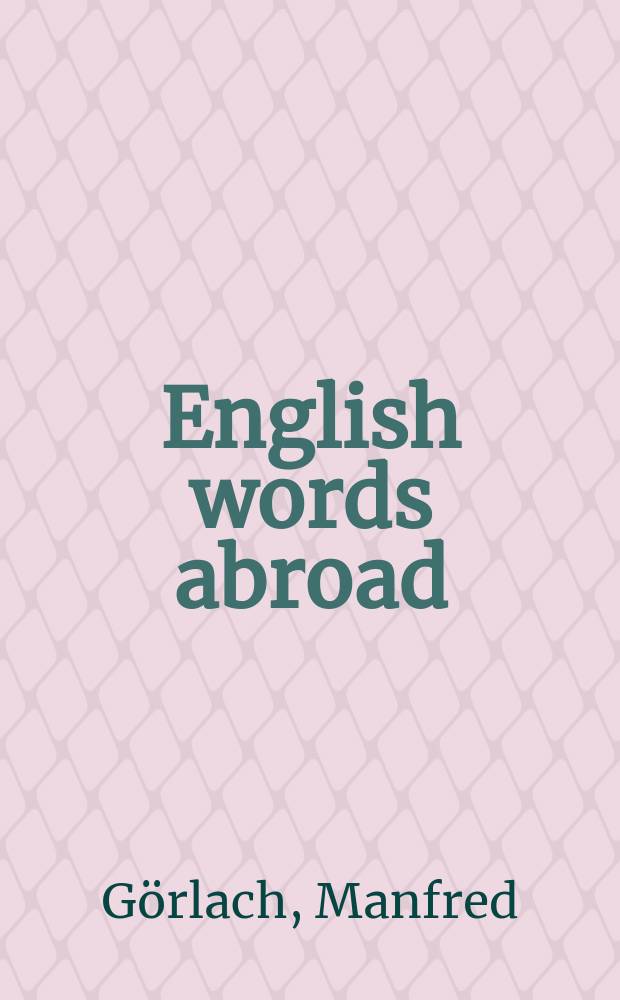 English words abroad = Английский язык за рубежом