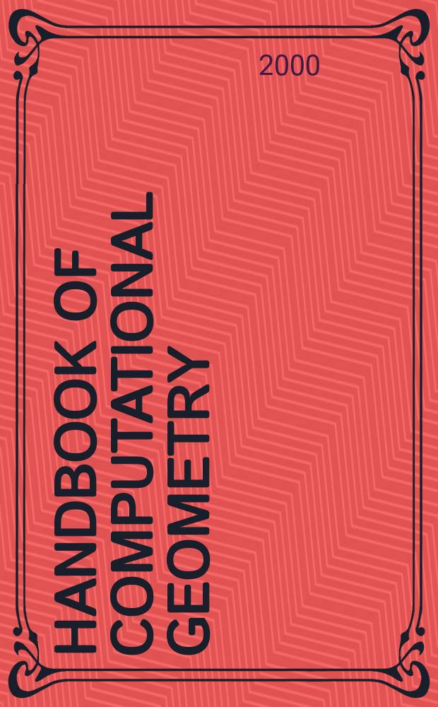 Handbook of computational geometry