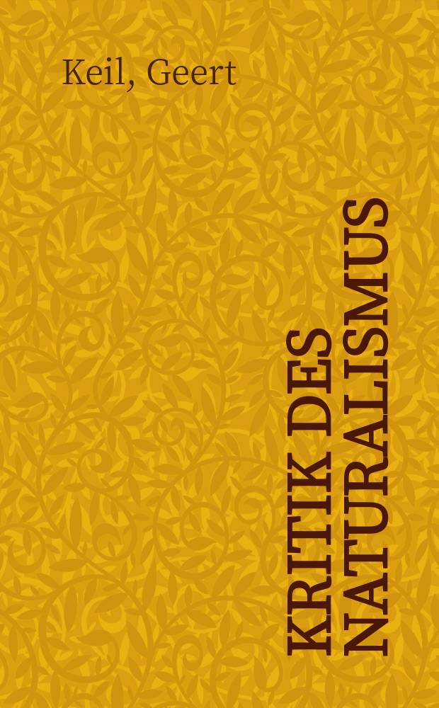 Kritik des Naturalismus = Критика натурализма