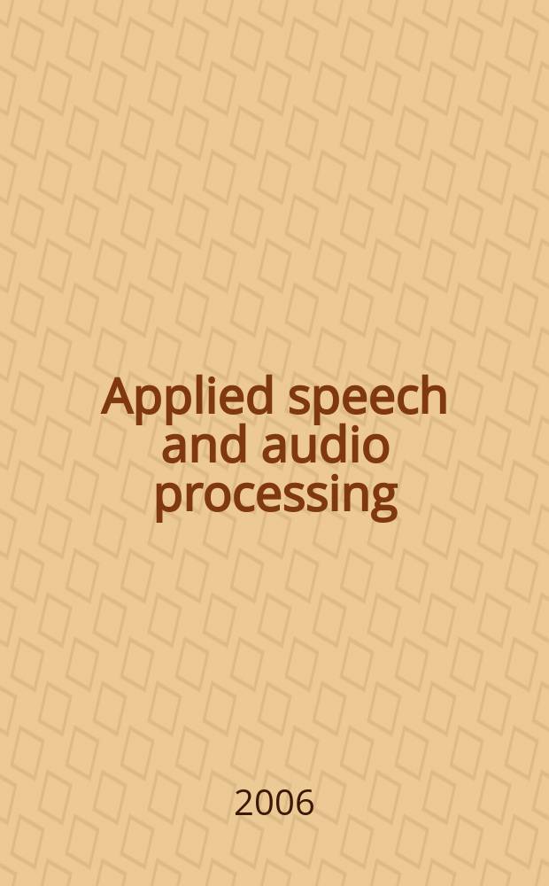 Applied speech and audio processing