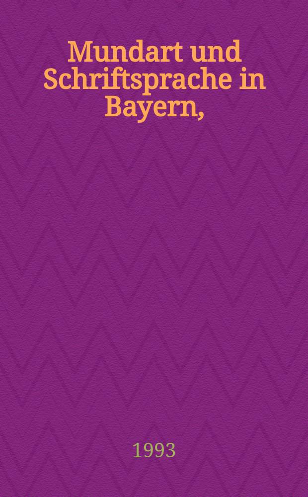 Mundart und Schriftsprache in Bayern, (1450-1800) : Untersuchungen zur Sprachnorm und Sprachnormierung im Frühneuhochdeutschen = Диалект и литературный язык в Баварии (1450-1800)