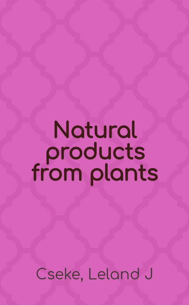 Natural products from plants