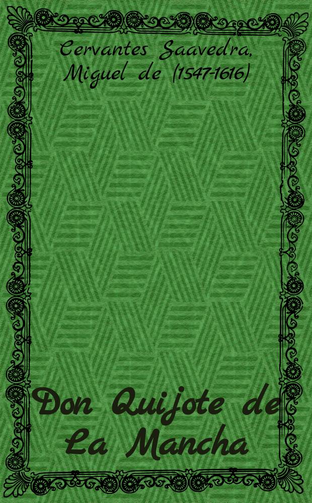 Don Quijote de La Mancha