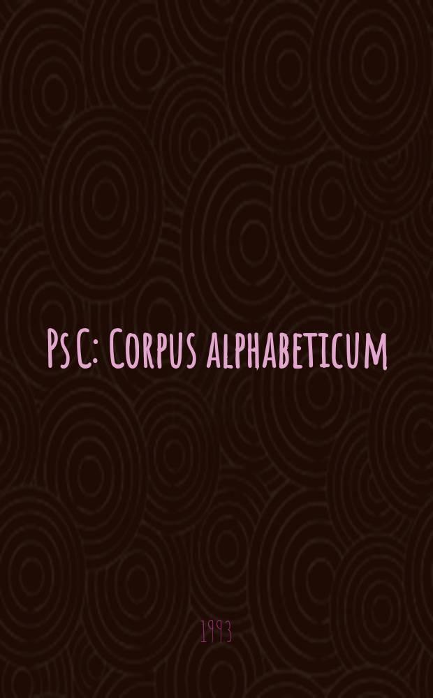 Ps C : Corpus alphabeticum