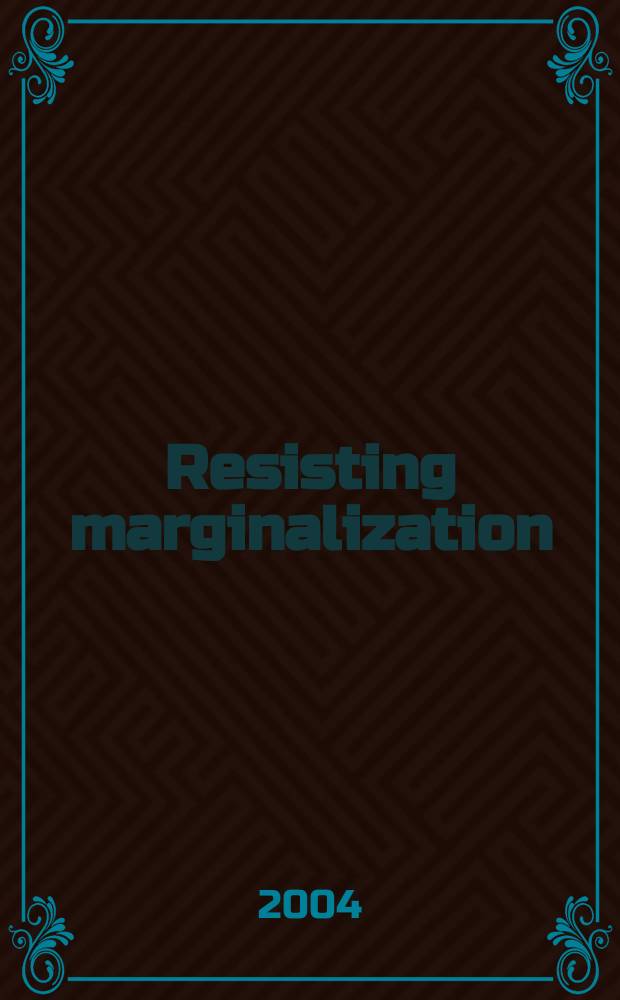 Resisting marginalization : unemployment experience and social policy in the European Union = Сопротивляющая маргинализация. Эксперимент по безработице и социальной политике в Европейском Союзе