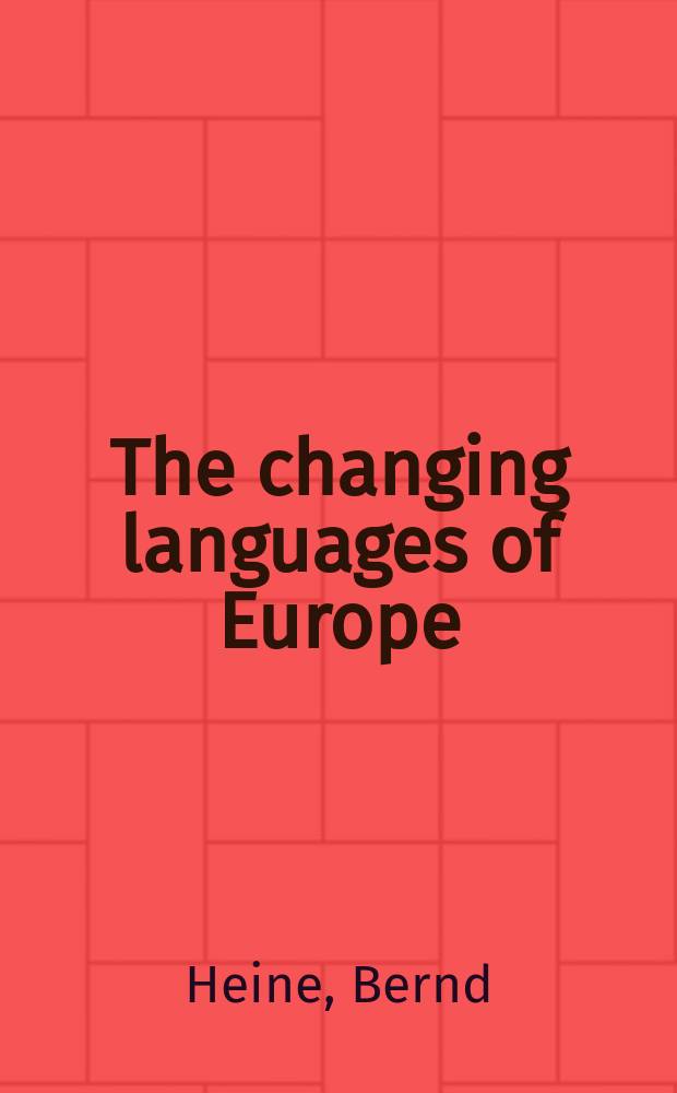 The changing languages of Europe = Изменение языков Европы