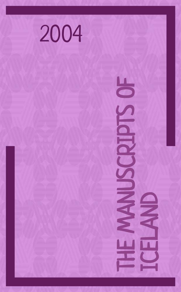 The Manuscripts of Iceland