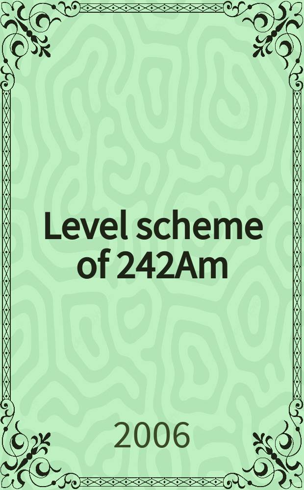 Level scheme of 242Am