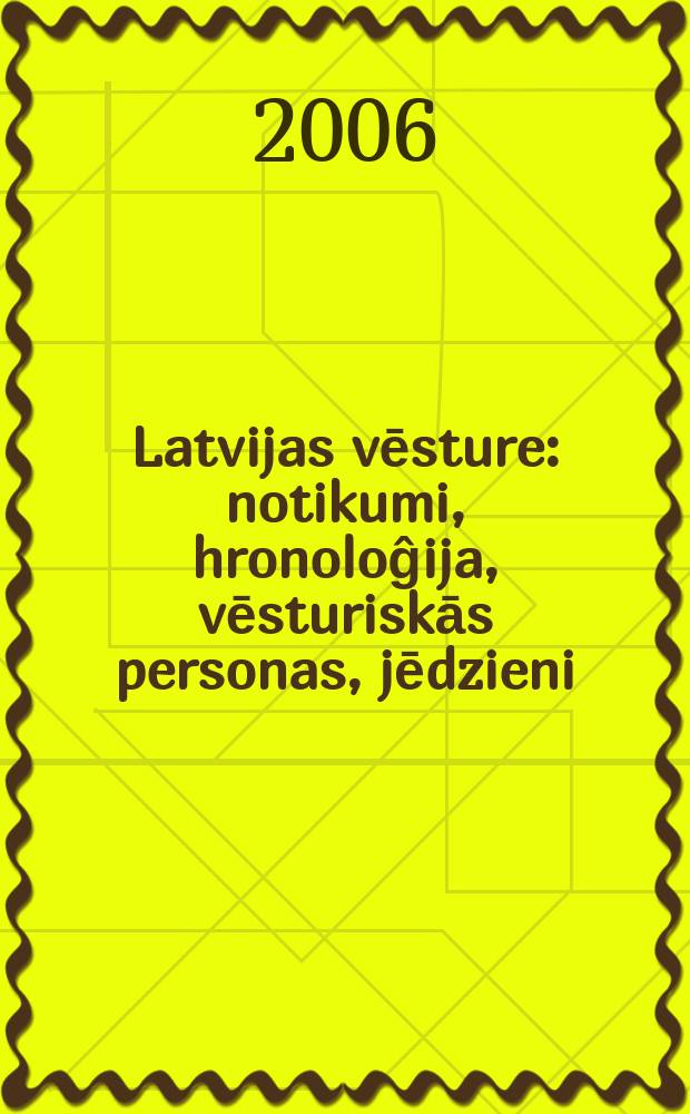 Latvijas vēsture : notikumi, hronoloĝija, vēsturiskās personas, jēdzieni = История Латвии: События, хронология, исторические личности, понятия
