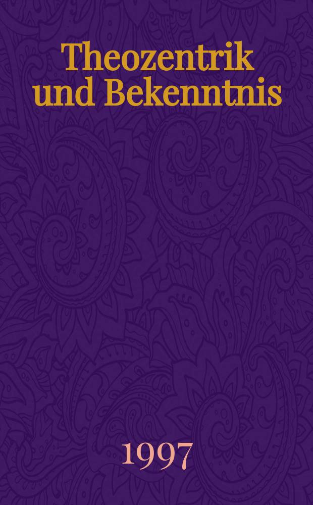 Theozentrik und Bekenntnis : Untersuchungen zur Theologie des Redens Gottes im Hebräerbrief = Теоцентрика и познание: Исследование теологии слова Божьего в послании к иудеям