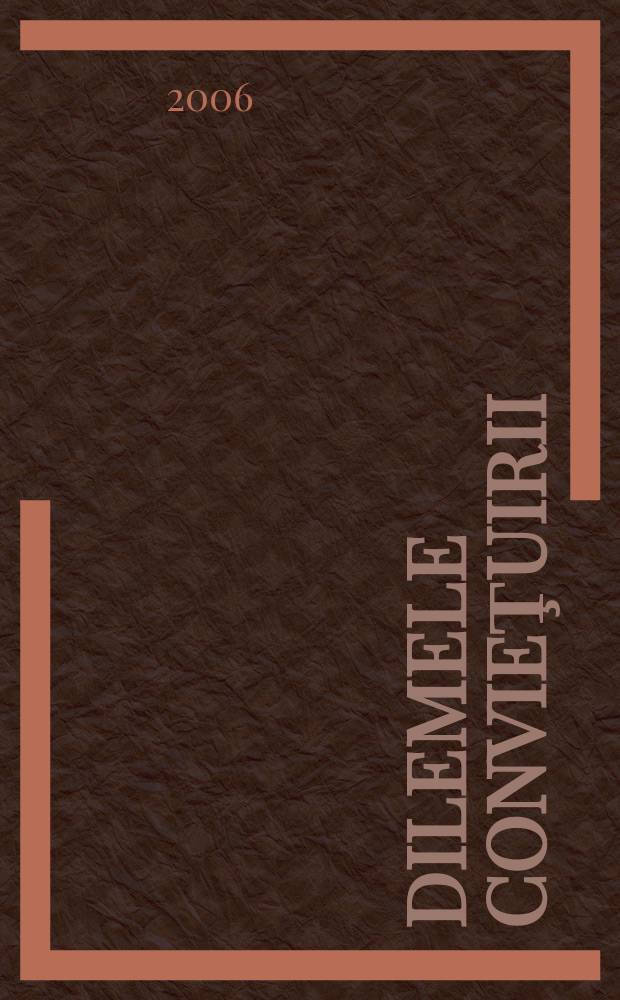 Dilemele convieţuirii = Dilemmes de la cohabitation : evrei şi neevrei &icirc;n Europa Central-Rǎsǎriteanǎ &icirc;nainte şi dupǎ Shoah = Дилемма сосуществования: евреи и неевреи в Центральной и Восточной Европе до и после 1-й мировой войны