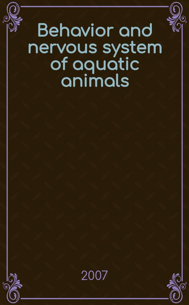 Behavior and nervous system of aquatic animals