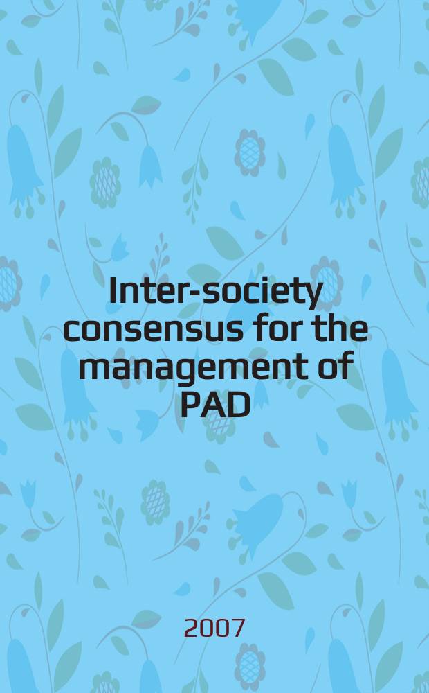 Inter-society consensus for the management of PAD