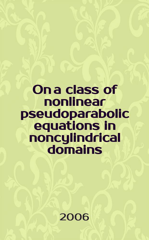 On a class of nonlinear pseudoparabolic equations in noncylindrical domains