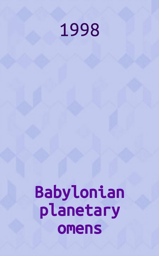 Babylonian planetary omens