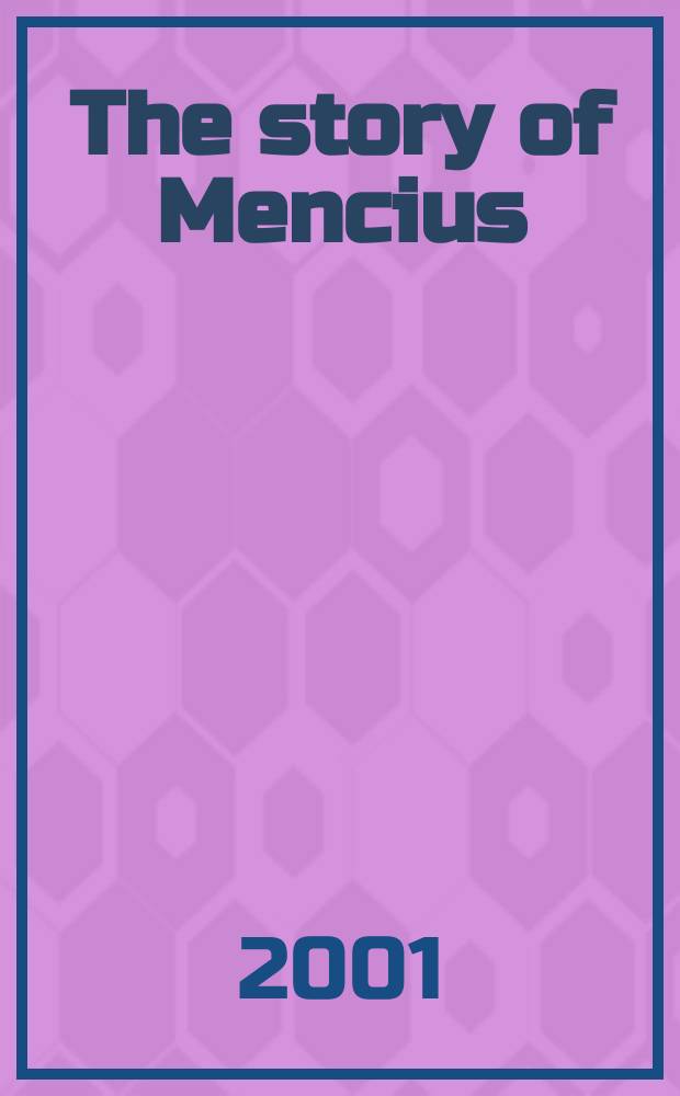 The story of Mencius = Истории Мэн-цзы