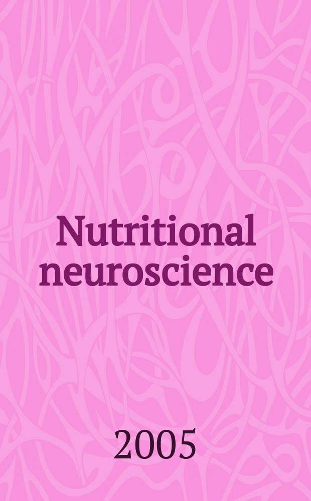 Nutritional neuroscience = Нутритивные нейронауки
