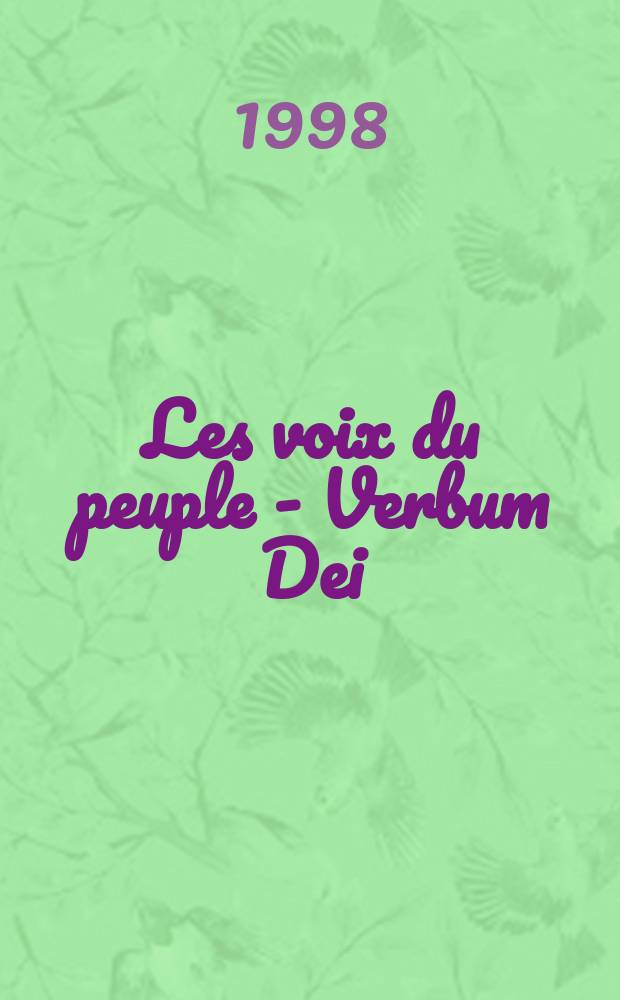 Les voix du peuple - Verbum Dei : le bilinguisme latin - langue vulgaire ay Moyen Âge = Голоса народа - Слово Бога