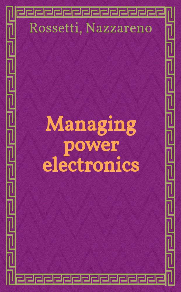 Managing power electronics : VLSI and DSP-driven computer systems
