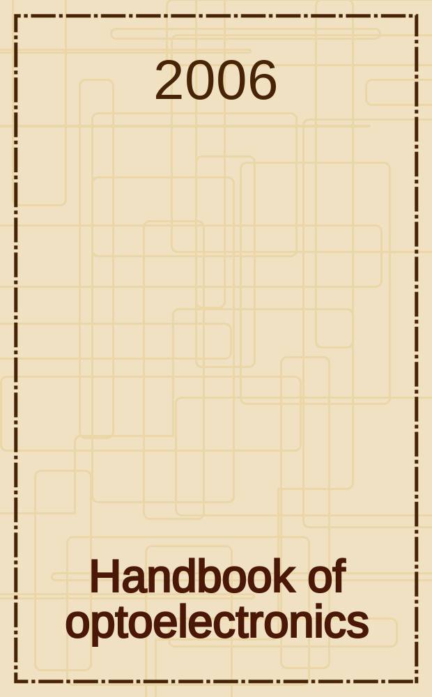 Handbook of optoelectronics