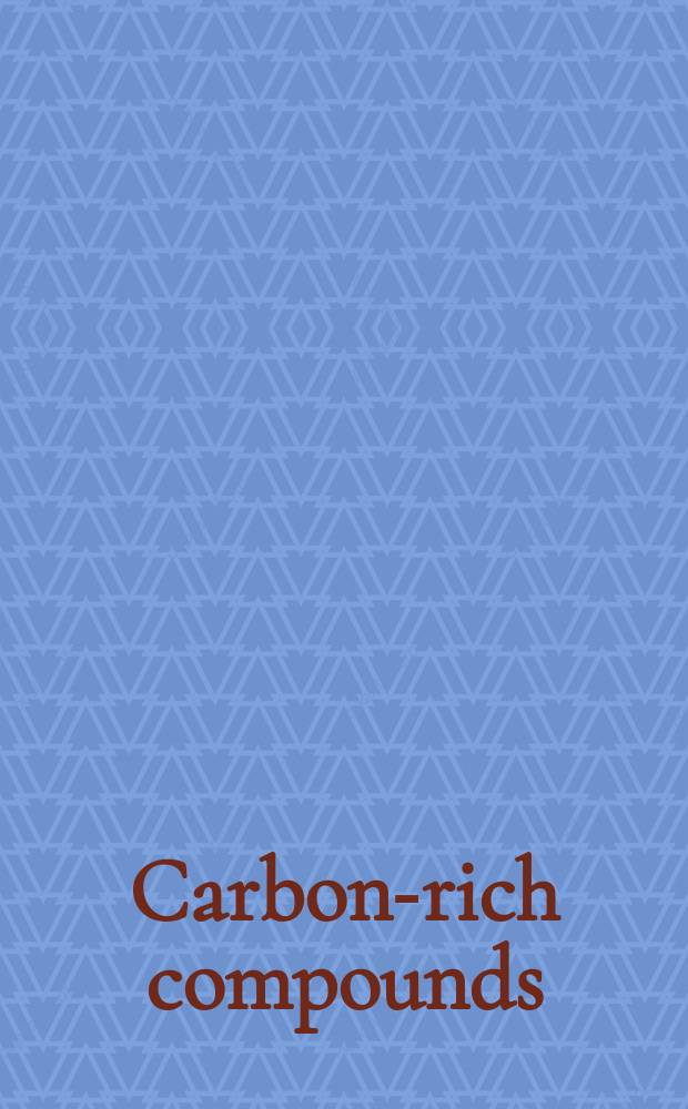 Carbon-rich compounds : from molecules to materials
