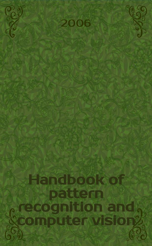 Handbook of pattern recognition and computer vision