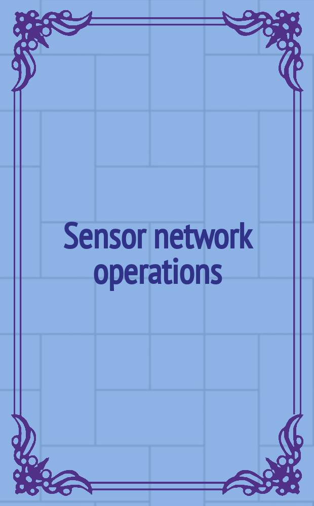 Sensor network operations