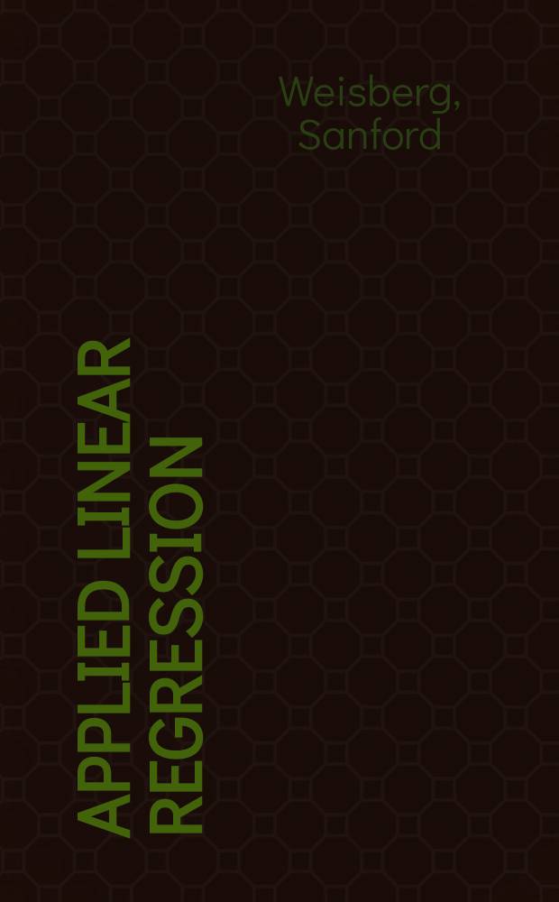 Applied linear regression