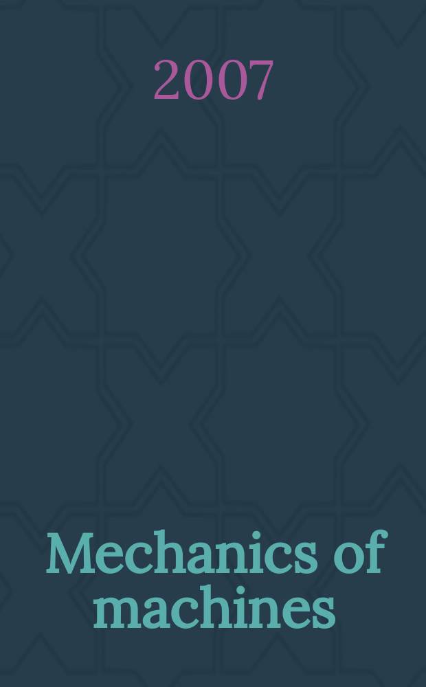 Mechanics of machines