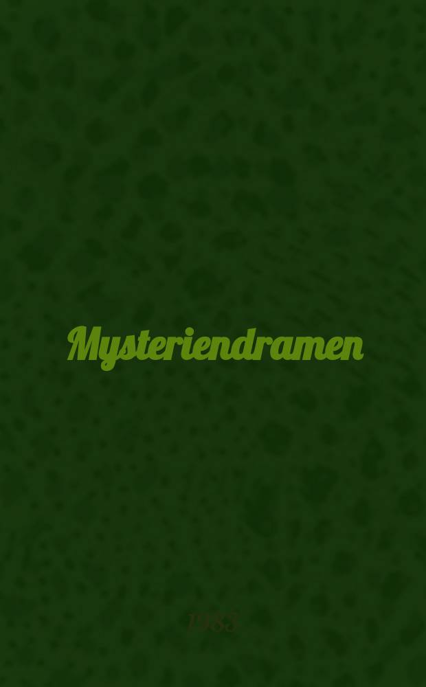 Mysteriendramen