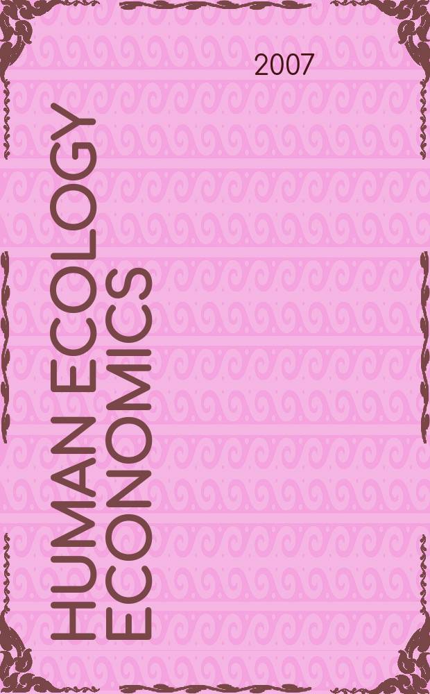 Human ecology economics : a new framework for global sustainability = Экономика экологии человека