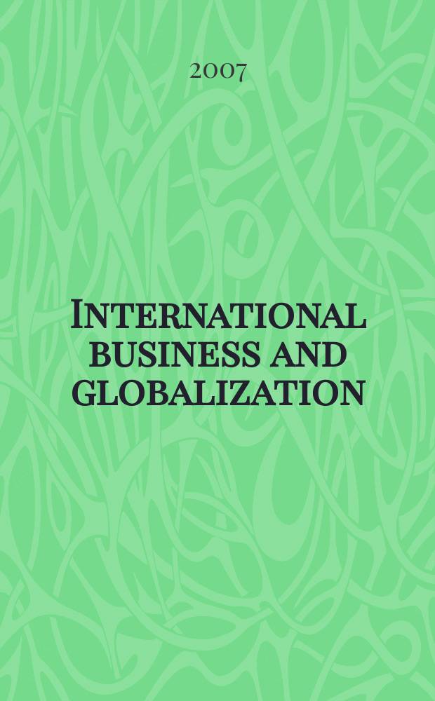 International business and globalization