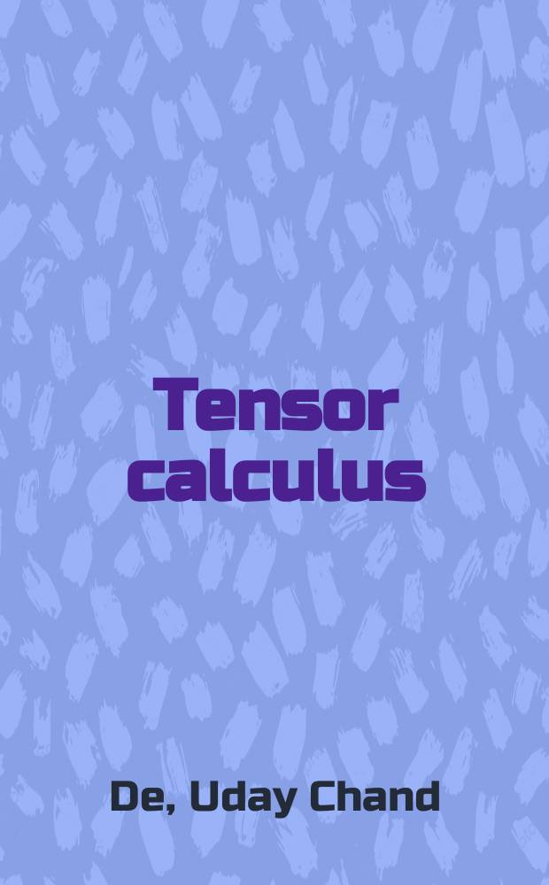 Tensor calculus