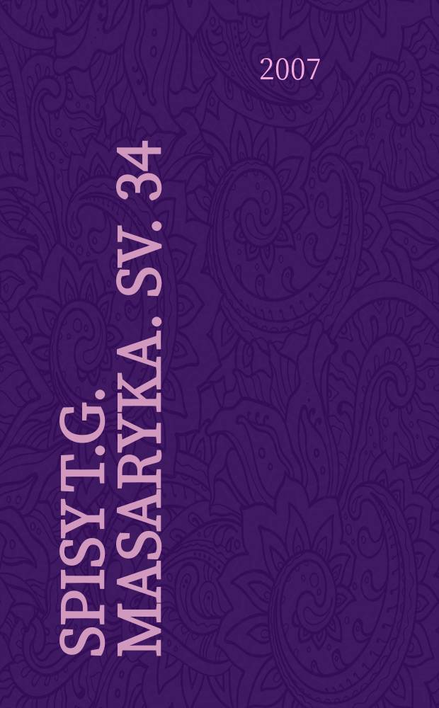 Spisy T.G. Masaryka. Sv. 34 : Cesta demokracie