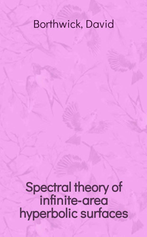 Spectral theory of infinite-area hyperbolic surfaces