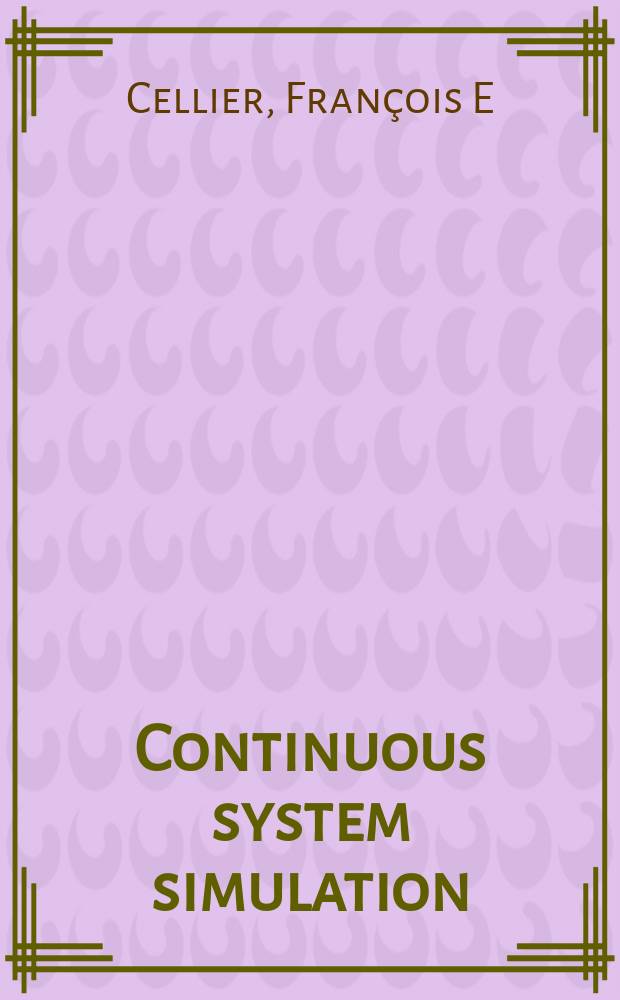 Continuous system simulation
