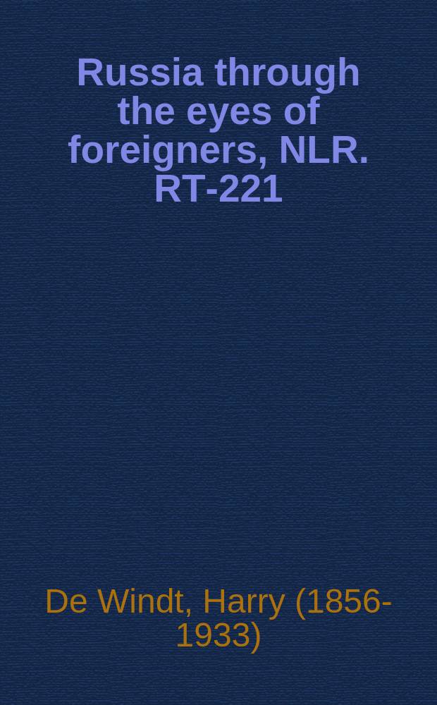 Russia through the eyes of foreigners, 