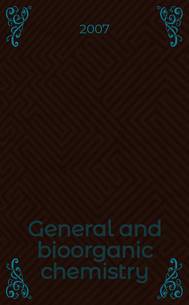 General and bioorganic chemistry