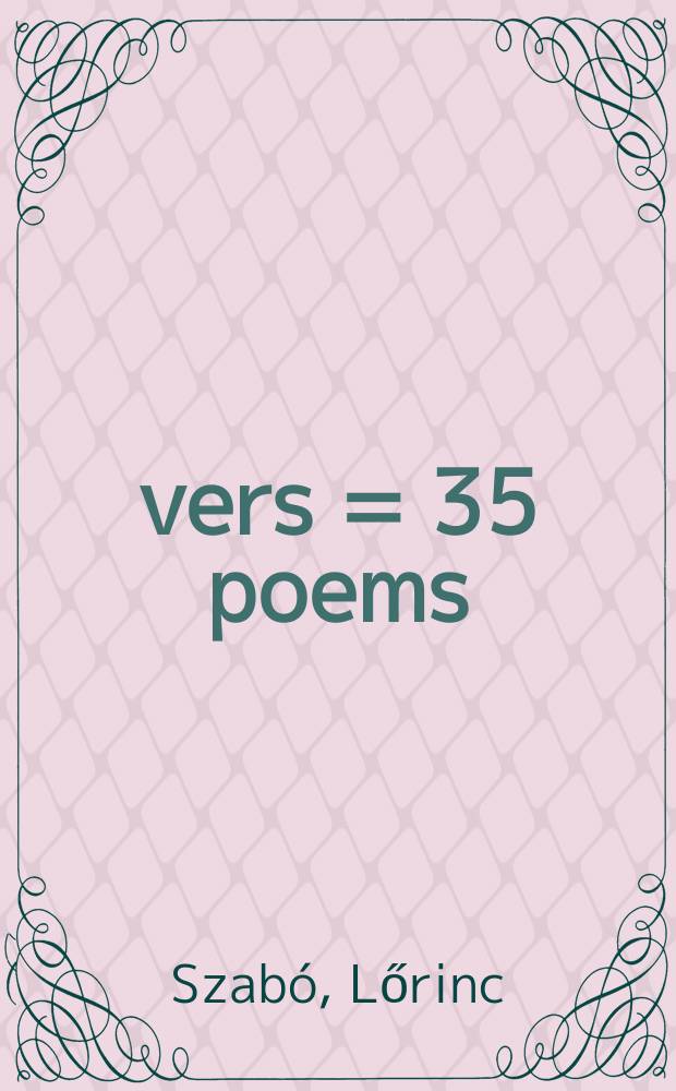 35 vers = 35 poems