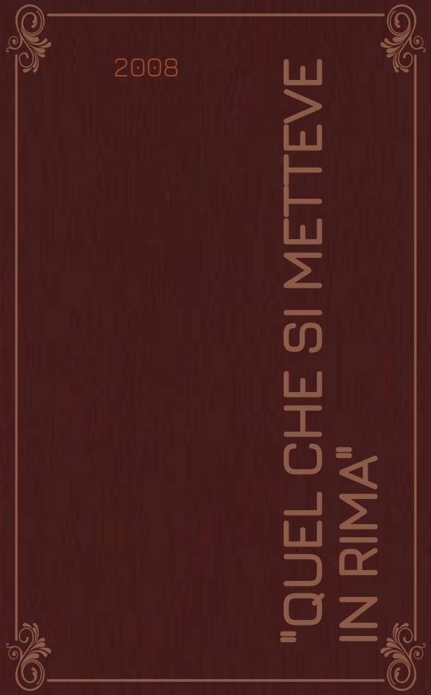 "Quel che si metteve in rima": cultura e poesia underground a Leningrado = Культура и поэзия ленинградского андеграунда