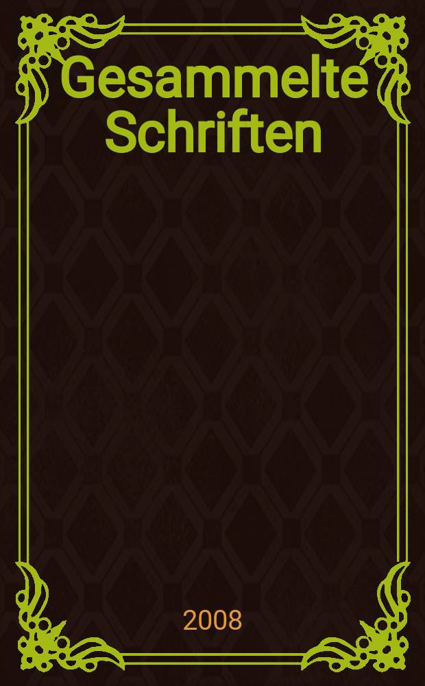 Gesammelte Schriften = Леопольд фон Бух.Избранные статьи.