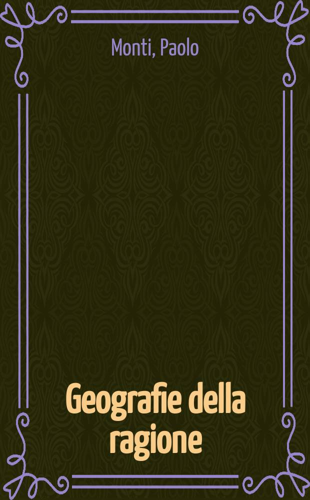 Geografie della ragione : Robert Audi e la questione della rezionalit&agrave; in etica e in politica = География разума