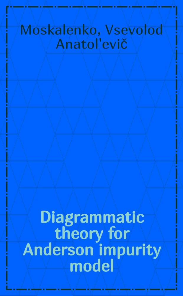 Diagrammatic theory for Anderson impurity model