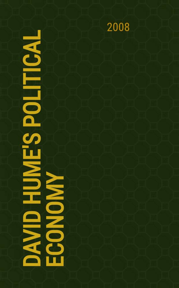 David Hume's political economy = Политическая экономия Дэвида Юма