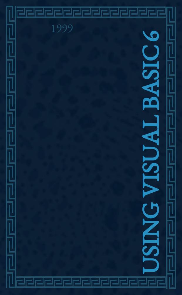 Using Visual Basic 6